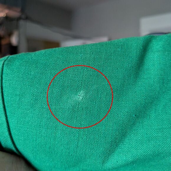 Vintage 90s Louise Paris Green Blazer Cut Out Jacket Shoulder Pads Size 9/10 - Picture 7 of 12